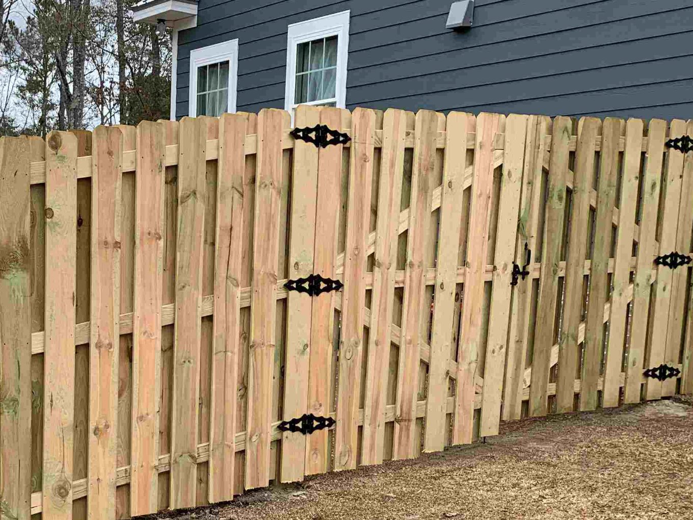 wood fence Midway Georgia