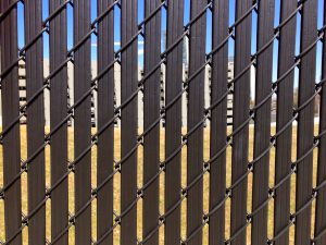 Photo of chain link privacy slats