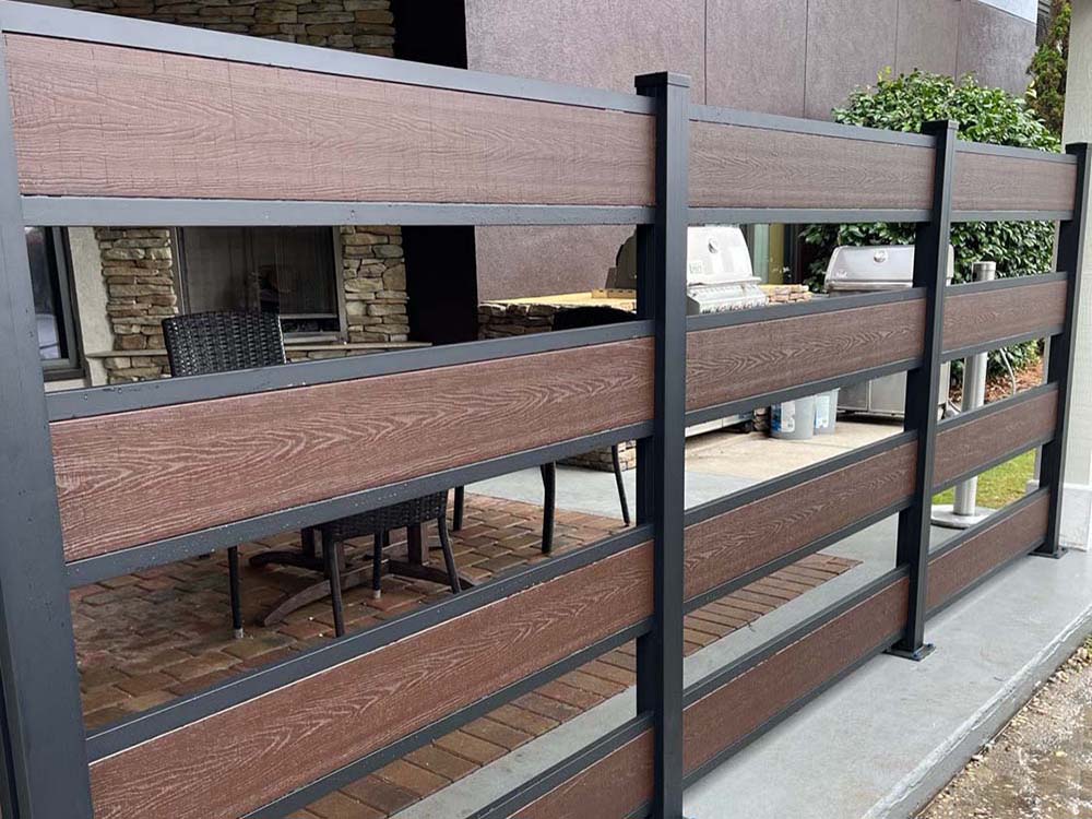 Photo of a composite fence from a Georgia fence company