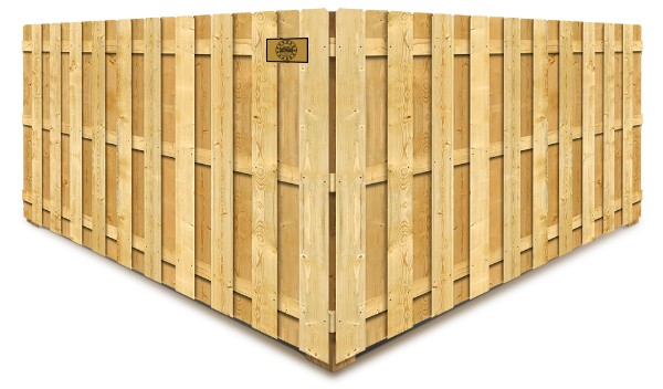 Ludowici GA Shadowbox style wood fence